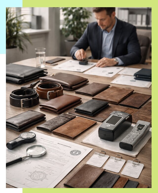 Сертификация кожаных изделий в Нерюнгри от 13032 р. | Алешин-Нрю