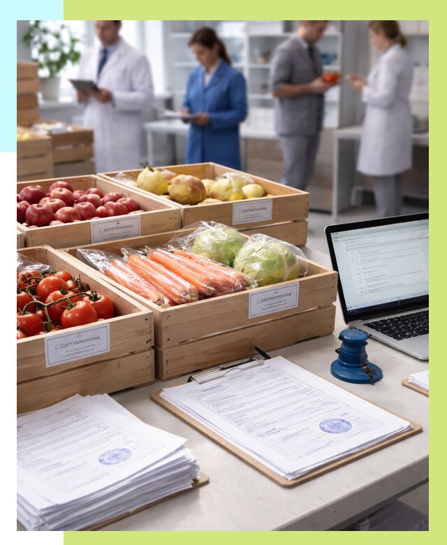 Сертификация овощей и фруктов в Нерюнгри от 9231 р. | Алешин-Нрю