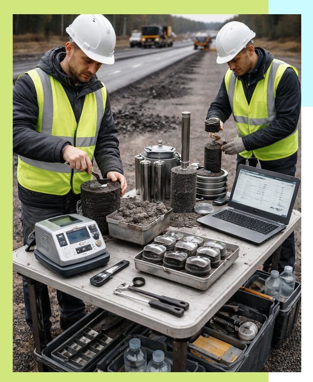 Сертификация асфальта: испытания и подтверждение в Нерюнгри