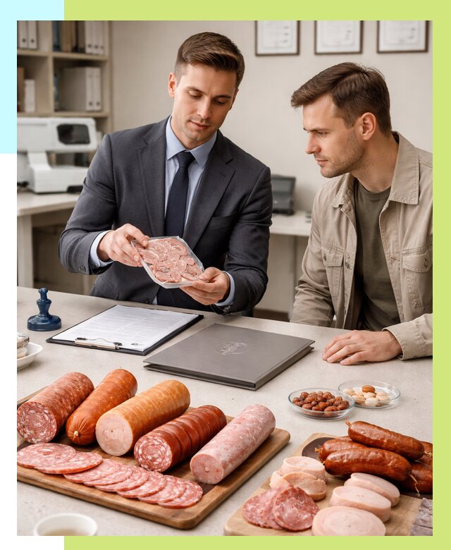 Сертификация колбасных изделий в Нерюнгри от 8145 р. | Алешин-Нрю