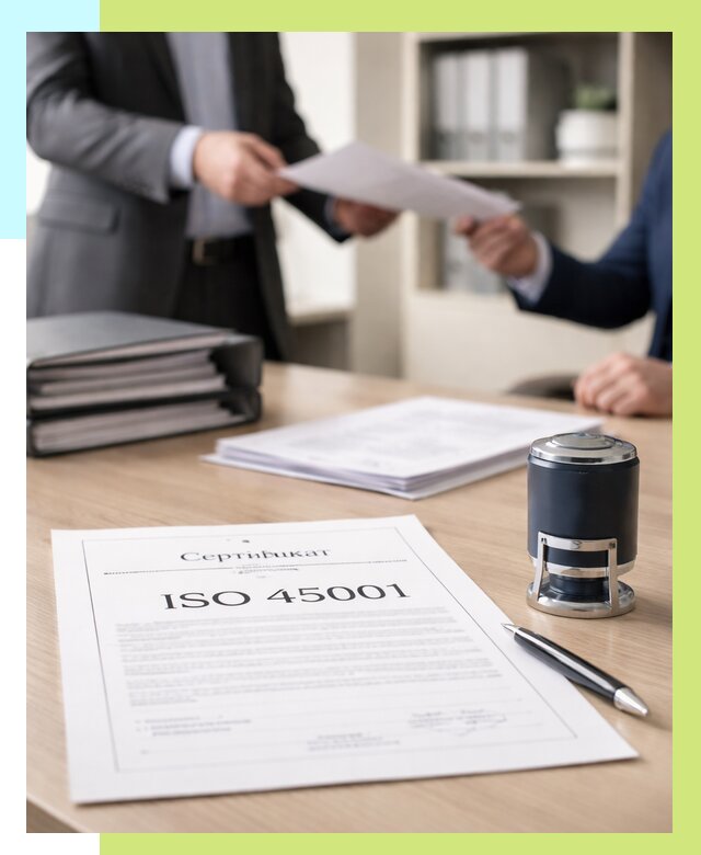 Сертификат ISO 45001 в Нерюнгри под ключ от 48870 р. | Алешин-Нрю